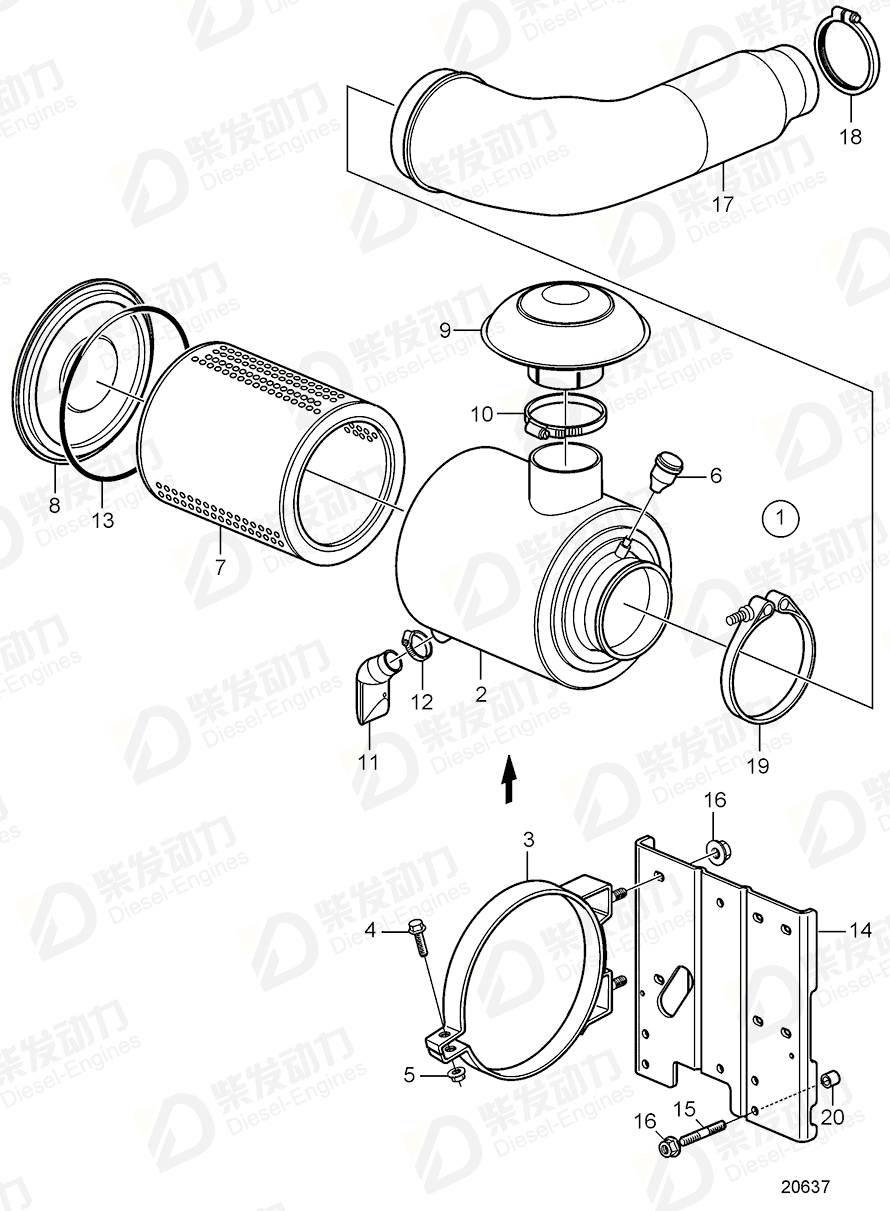 volvo penta Mounting strap 3837711 Drawing volvo penta Mounting strap 3837711 Drawing